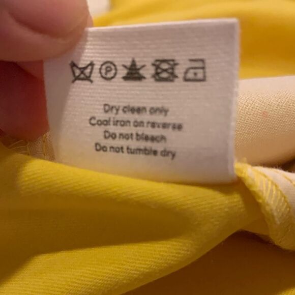 CHINTI & PARKER NWOT Wool Twill Cropped Trousers in Yellow - Picture 13 of 14